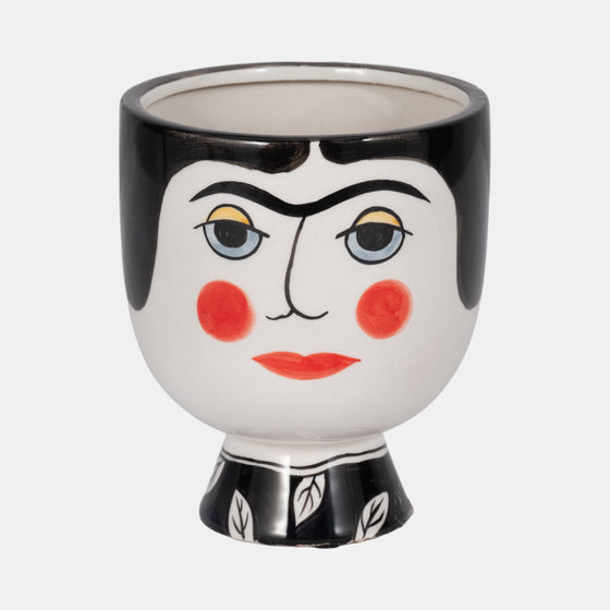 CERAMIC FRIDA FLOWER VASE