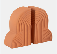  CERAMIC BOOKENDS TERRACOTA