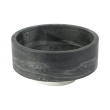  WHITE & BLACK MARBLE BOWL