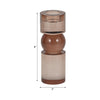 BRONZE CRYSTAL CANDLESTICK