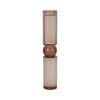 BRONZE CRYSTAL CANDLESTICK